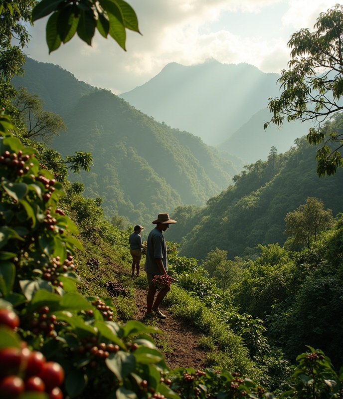 コーヒー農園の風景